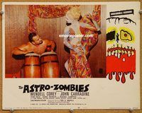 v249 ASTRO-ZOMBIES movie lobby card #1 '68 bongos & nude tattoos!