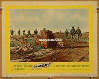 v252 ATTACK movie lobby card #6 '56 Robert Aldrich, WWII classic!