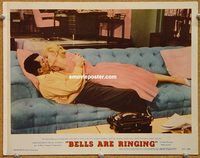 v273 BELLS ARE RINGING movie lobby card #3 '60 Judy & Dean kissing!