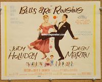 v099 BELLS ARE RINGING title movie lobby card '60 Judy Holliday, Dean Martin