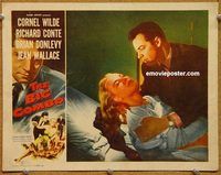 v279 BIG COMBO movie lobby card '55 Cornel Wilde, classic film noir!