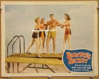 v299 BLONDIE'S SECRET movie lobby card '48 Arthur Lake in swimsuit!
