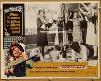 v303 BLOODY MAMA movie lobby card #7 '70 AIP, Shelley Winters