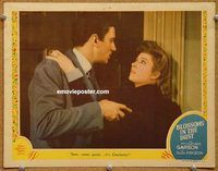 v083 BLOSSOMS IN THE DUST #4 movie lobby card '41 Pidgeon grabs Garson!