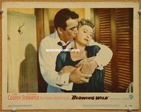 v304 BLOWING WILD movie lobby card #8 '53 Anthony Quinn, Stanwyck