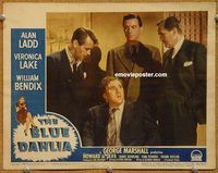 v306 BLUE DAHLIA movie lobby card #3 '46 Alan Ladd, William Bendix