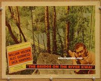 v319 BRIDGE ON THE RIVER KWAI movie lobby card #8 '58 Jack Hawkins