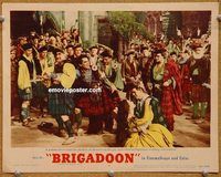 v320 BRIGADOON movie lobby card #4 '54 in the gay colorful Highland!