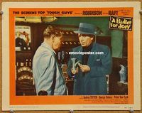 v326 BULLET FOR JOEY movie lobby card '55 George Raft close up!