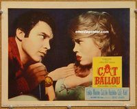 v343 CAT BALLOU movie lobby card '65 Jane Fonda & Callan close up!