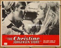 v353 CHRISTINE JORGENSEN STORY movie lobby card #8 '70 sex-change!