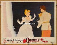 v357 CINDERELLA movie lobby card R57 Walt Disney classic cartoon!