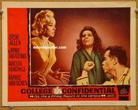v364 COLLEGE CONFIDENTIAL movie lobby card #6 '60 sexy Mamie Van Doren