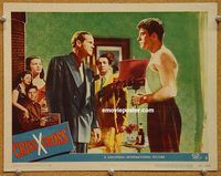 v375 CRISS CROSS movie lobby card #3 '48 Lancaster in muscle shirt!