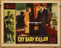 v379 CRY BABY KILLER movie lobby card #8 '58 Nicholson border art!