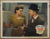 v385 DANCING MASTERS movie lobby card '43 Stan Laurel close up!