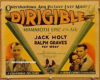 v112 DIRIGIBLE title movie lobby card '31 Frank Capra, Jack Holt, Fay Wray