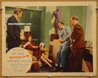 v403 DISHONORED LADY movie lobby card #8 '47 Hedy Lamarr, O'Keefe
