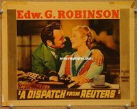 v404 DISPATCH FROM REUTERS movie lobby card '40 Edward G. Robinson