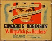 v113 DISPATCH FROM REUTERS title movie lobby card '40 Edward G. Robinson