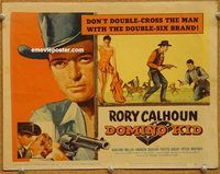 v114 DOMINO KID title movie lobby card '57 Rory Calhoun western!
