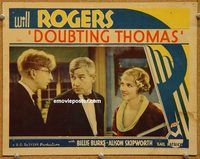 v413 DOUBTING THOMAS movie lobby card '35 Will Rogers, Billie Burke