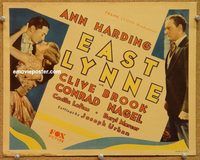 v117 EAST LYNNE title movie lobby card '31 Ann Harding, Brook, Nagel