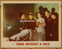 v440 FIEND WITHOUT A FACE movie lobby card #2 '58 victim of fiend!