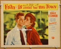 v458 FRANCIS COVERS THE BIG TOWN movie lobby card #2 '53 Don O'Connor