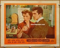 v481 GOOD DIE YOUNG movie lobby card #2 '54 Gloria Grahame boozes!