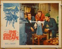 v489 GREAT ESCAPE movie lobby card #8 '63 McQueen makes moonshine!
