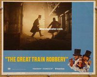 v493 GREAT TRAIN ROBBERY movie lobby card #4 '79 2 guys in top hats!