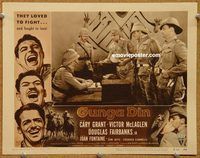 v500 GUNGA DIN movie lobby card #1 R54 Cary Grant, Victor McLaglen