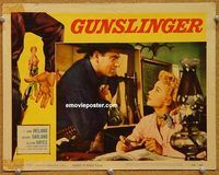 v502 GUNSLINGER movie lobby card #4 '56 Beverly Garland