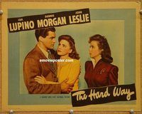 v508 HARD WAY movie lobby card '42 Ida Lupino, Dennis Morgan
