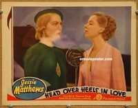 v514 HEAD OVER HEELS IN LOVE movie lobby card '37 Jessie Matthews