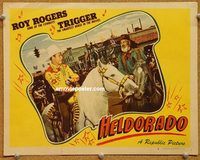 v519 HELDORADO movie lobby card #4 '46 Roy Rogers, Gabby Hayes