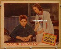 v538 HOOSIER SCHOOLBOY movie lobby card '37 Mickey Rooney