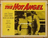 v539 HOT ANGEL movie lobby card #8 '58 teenage rebel gangs!