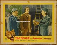 v541 HOUND OF THE BASKERVILLES movie lobby card #3 '59 Cushing