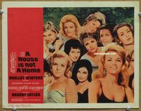 v542 HOUSE IS NOT A HOME movie lobby card #2 '64 lots of sexy hookers!