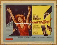 v135 I WANT TO LIVE title movie lobby card '58 S. Hayward, Barbara Graham