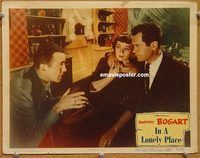 v077 IN A LONELY PLACE movie lobby card #5 '50 Humphrey Bogart, Ray