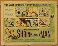 v138 INCREDIBLE SHRINKING MAN title movie lobby card '57 Grant Williams