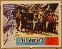 v572 JET ATTACK movie lobby card '58 John Agar, Audrey Totter