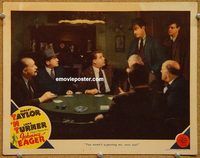v017 JOHNNY EAGER #7 movie lobby card '42 Robert Taylor at poker game!