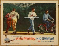 v587 KID GALAHAD movie lobby card #4 '62 Elvis Presley, Bronson