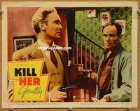 v588 KILL HER GENTLY movie lobby card #8 '58 English murder thriller!