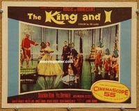 v592 KING & I movie lobby card #8 '56 Deborah Kerr, Yul Brynner