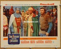 v594 KING RICHARD & THE CRUSADERS movie lobby card #3 '54 Rex Harrison